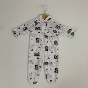 Vintage Mickey for Kids Infant Medium Sleeper Footed Terry 1 pc Minnie Mouse